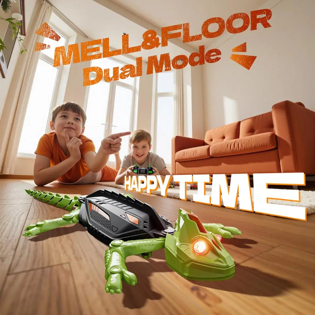 Electric Remote Control Wall Climbing Toy Lizard Gecko Animal Bionic Toys for Children Boys Girls Novelty Gift Wall Game Toy
