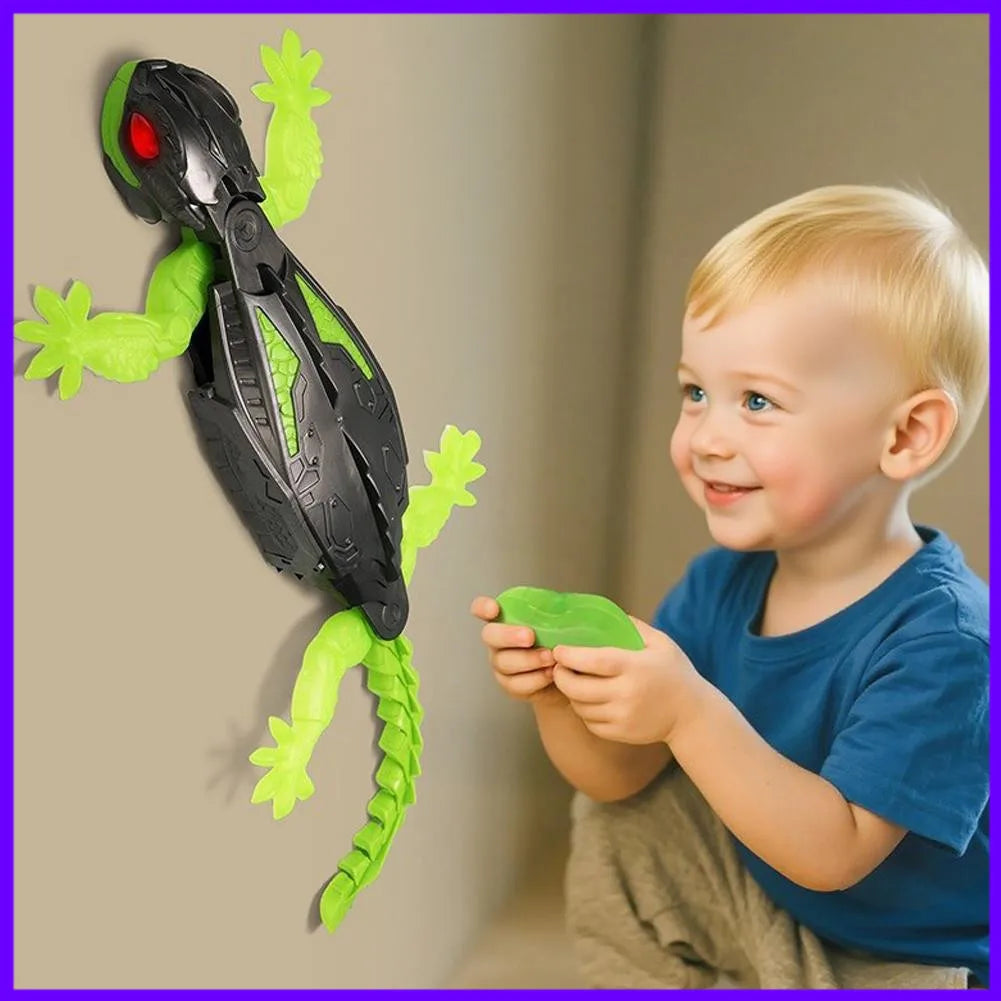 Electric Remote Control Wall Climbing Toy Lizard Gecko Animal Bionic Toys for Children Boys Girls Novelty Gift Wall Game Toy